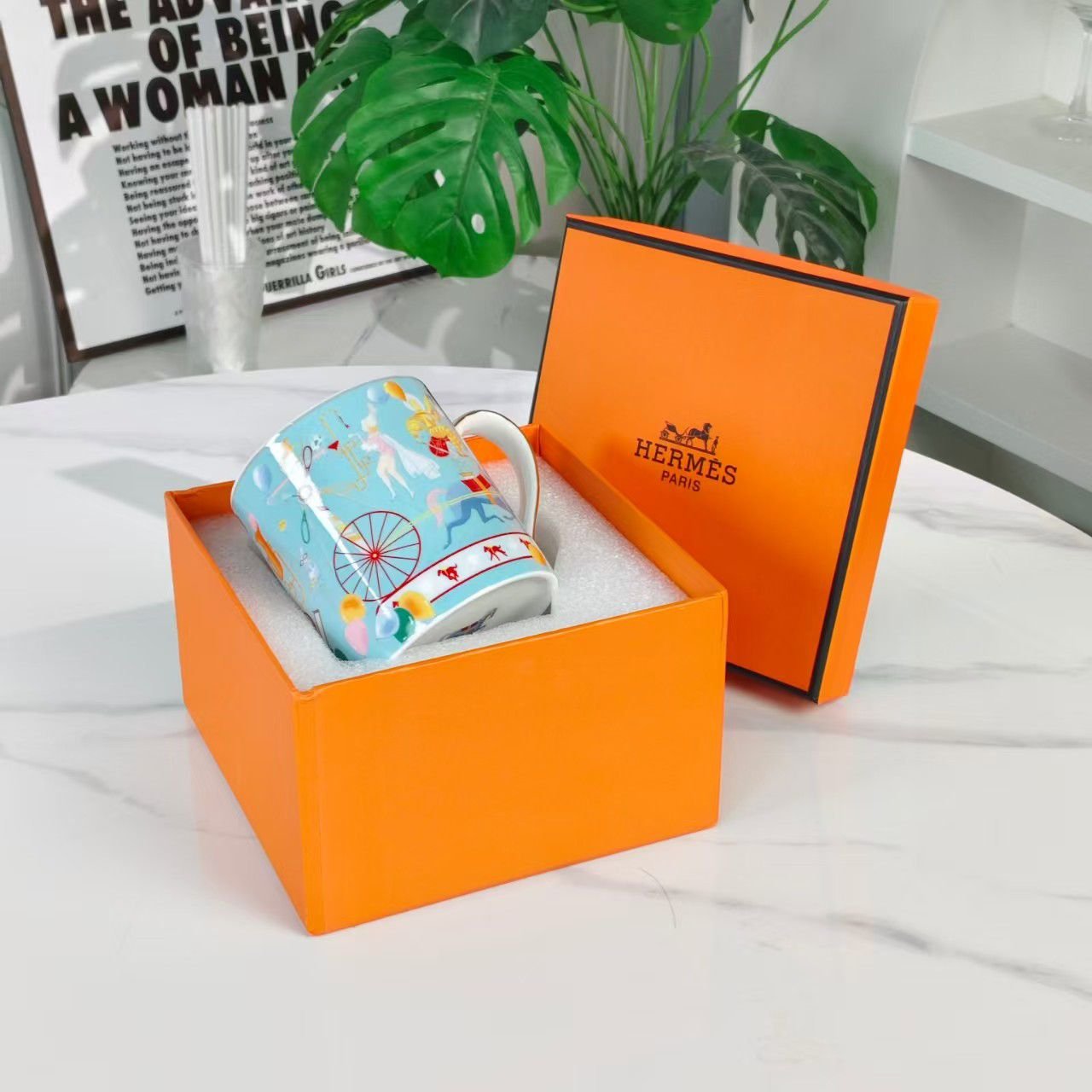 Hermes Blue Mug - Hermes Mug | Buy Online in UAE